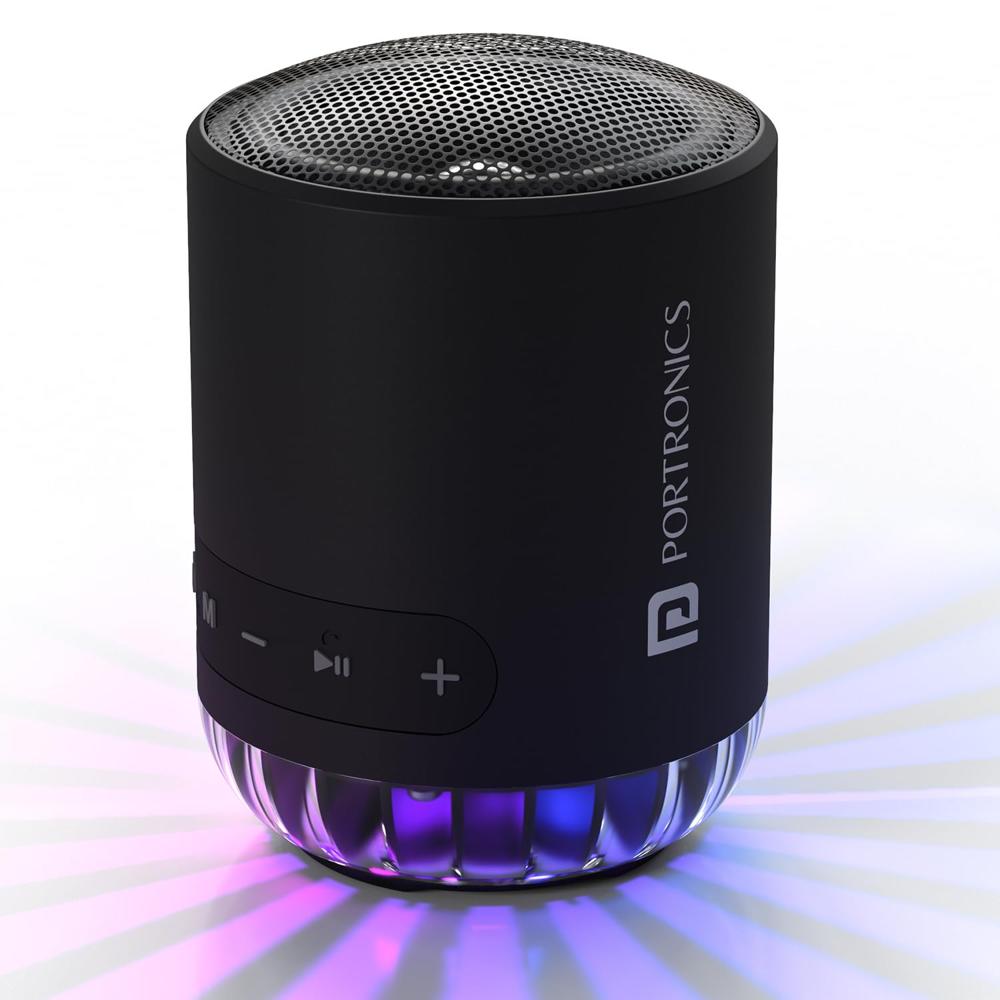 Portronics Soundpot Pro 20W Portable Bluetooth Speaker with in Built Mic, Immersive Sound, Upto 5 Hours Playtime, Ambient