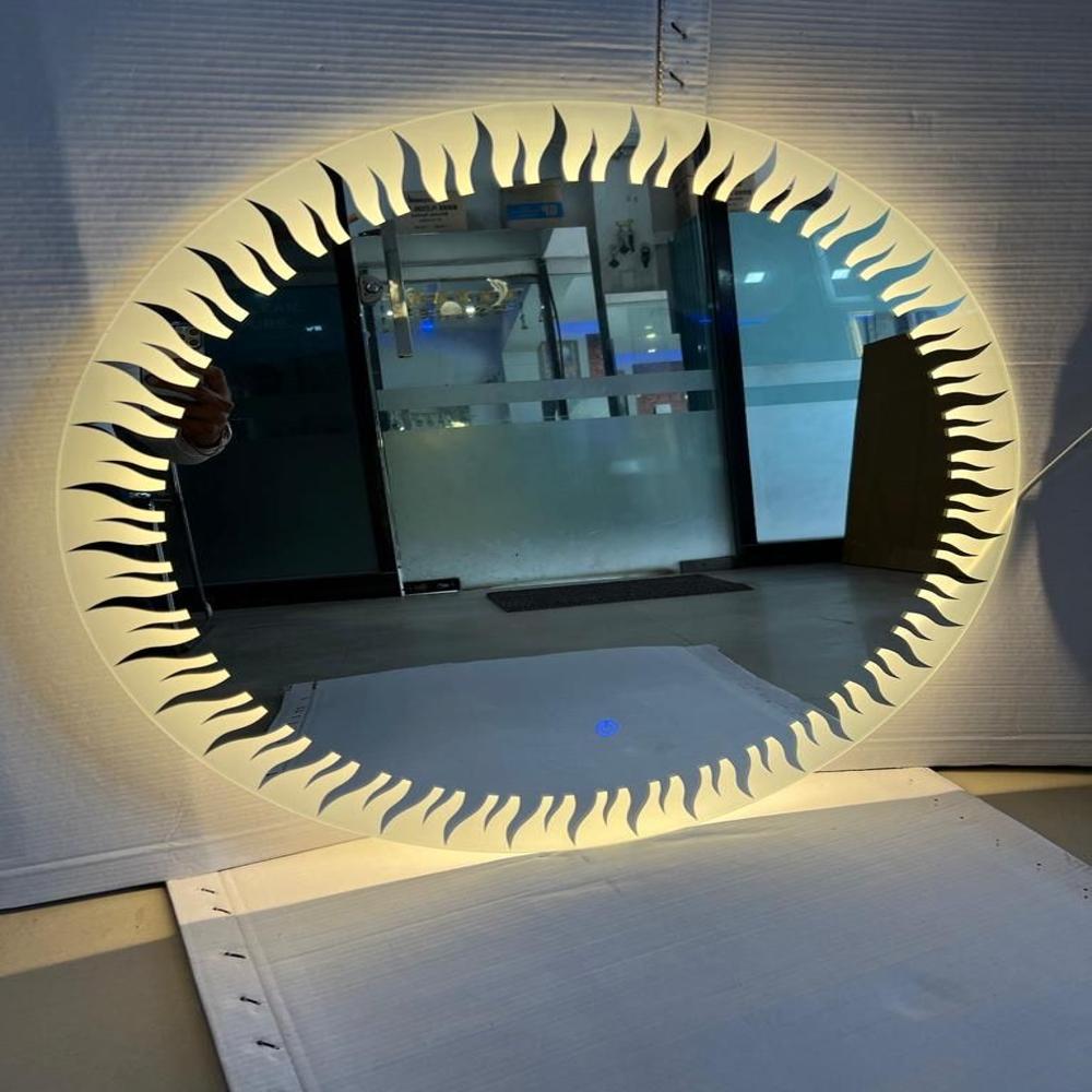 Led Mirror - Color: Golden