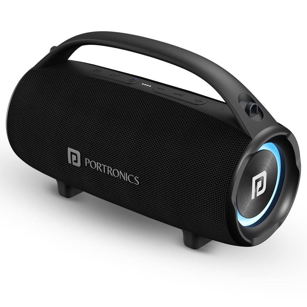 Portronics Thunder 2.0 60W Wireless Bluetooth Party Speaker with Dual Passive Radiator,