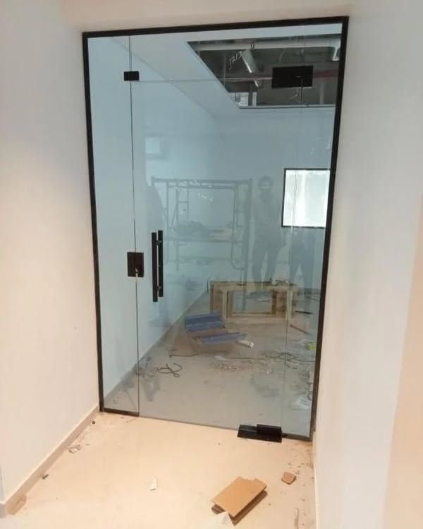 Slim profile door