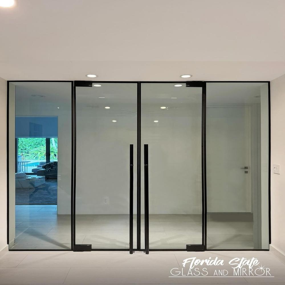 Slim profile door