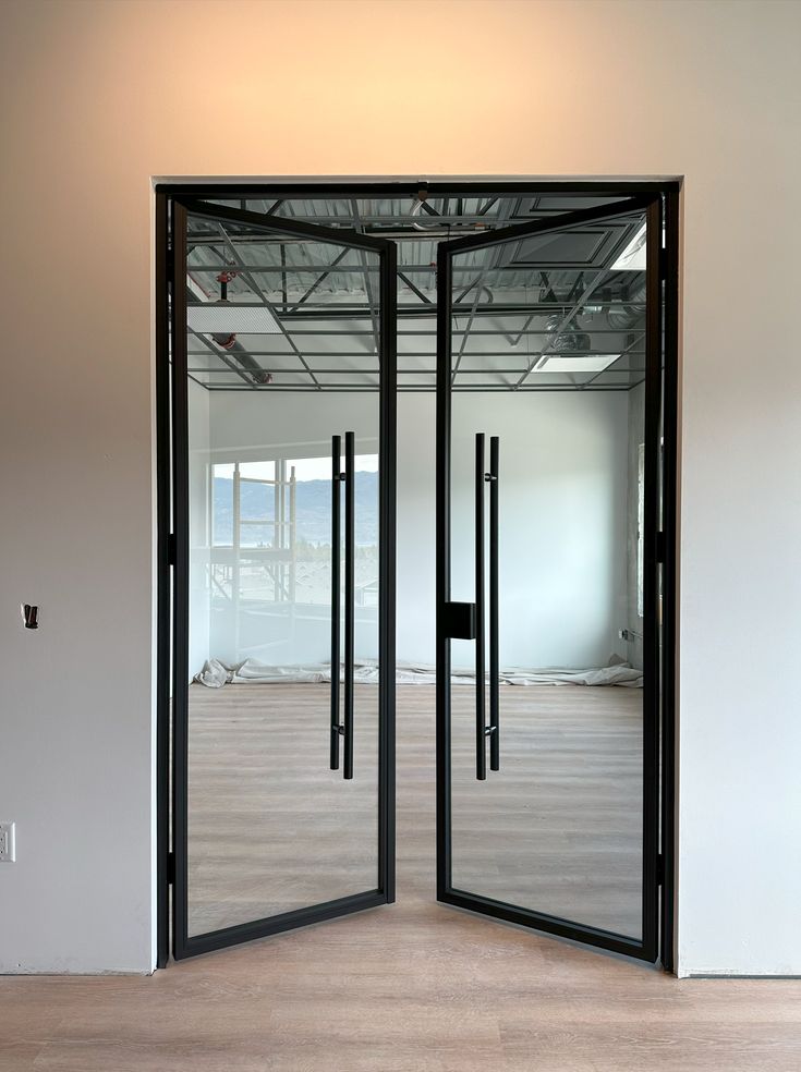 Slim profile door