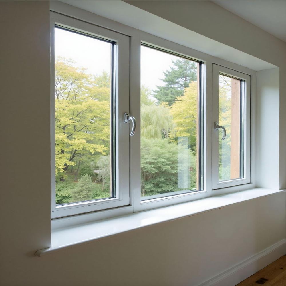 Upvc Window - Color: Gray