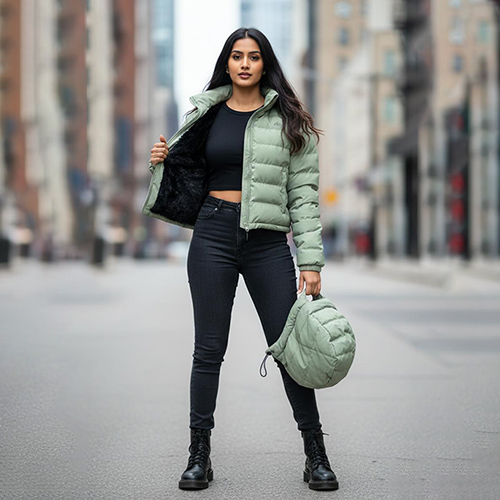 Girls Crop Top Jacket