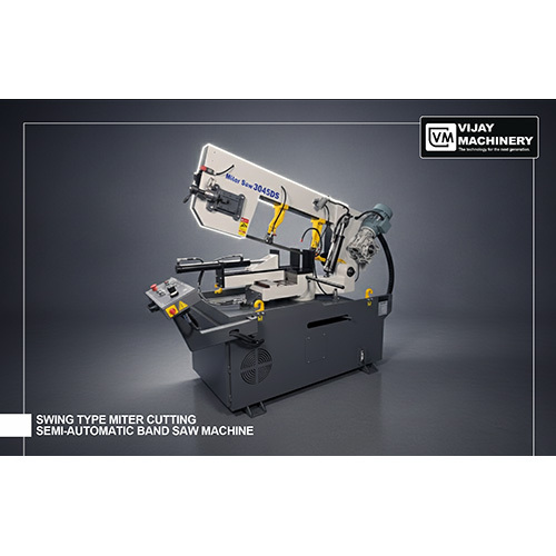 Swing Type Miter Cutting Semi Automatic Band Saw Machine
