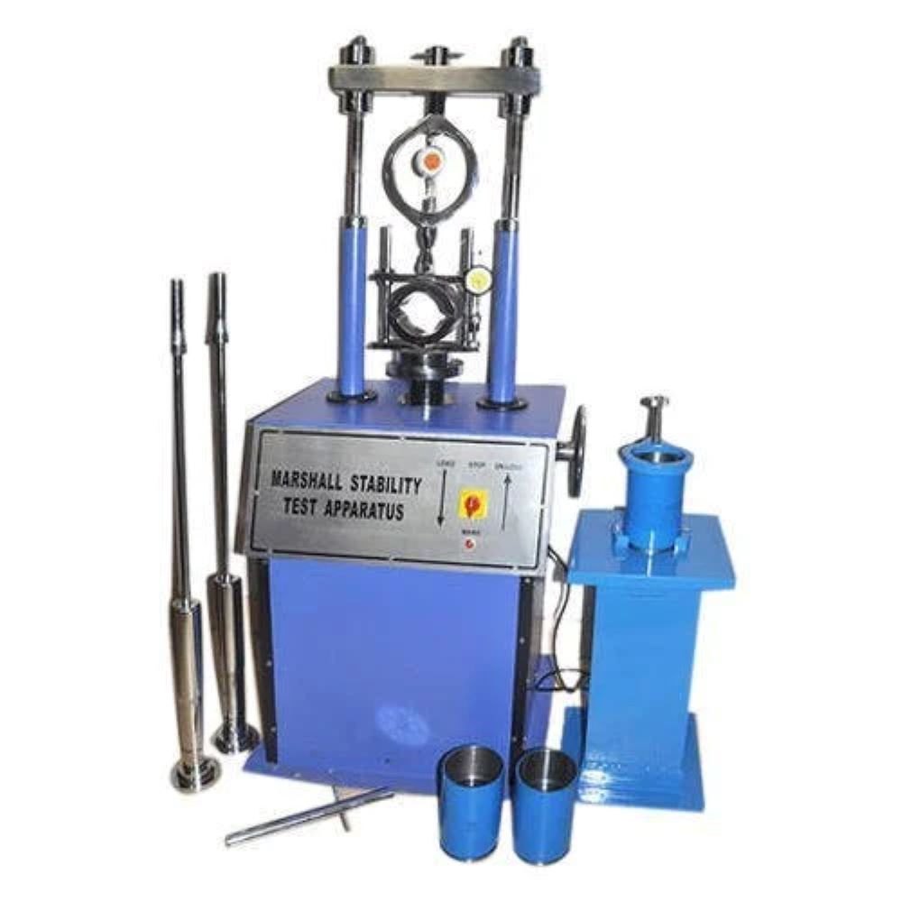 Marshall Stability Test Apparatus - High-quality Mild Steel, Semi Automatic | Adjustable Test Speed, Multiple Specimen Capacity, Manual Control, Electric Powered
