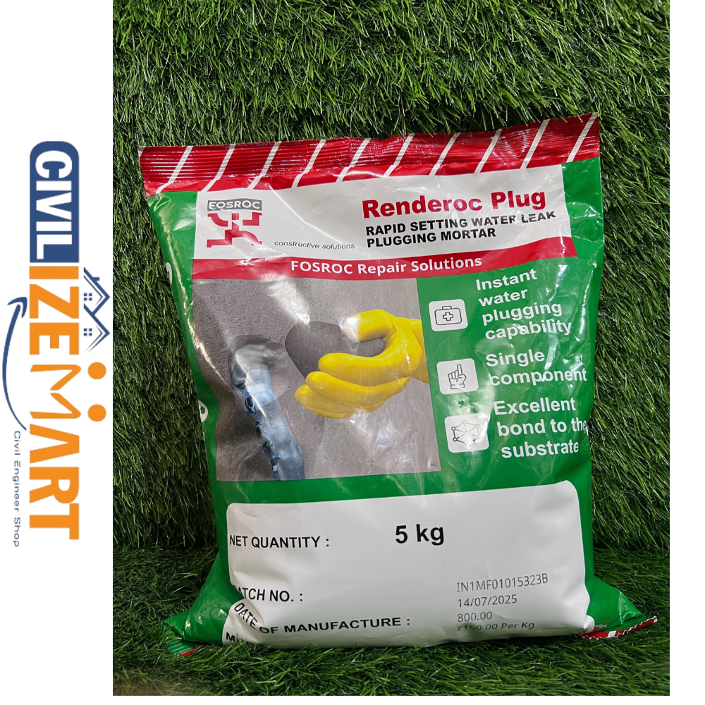 Fosroc Renderoc plug waterproofing coating