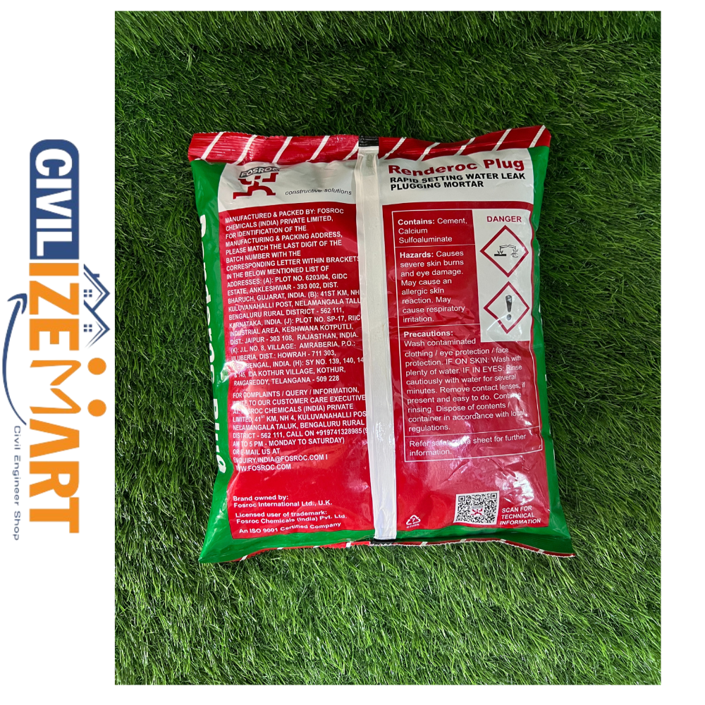 Fosroc Renderoc plug waterproofing coating