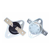 Ksd 1-2inch Disc Bimetal Thermostat - Bimetal, 1/2 Inch Disc, 0-150â°c, Aluminum/steel Bracket, Quick Connect/solder Lug Terminals