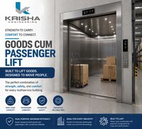 Goods Cum Passenger Lift - Stainless Steel, Customizable Size, Microprocessor Control | 500-3000 Kg Capacity, Traction/hydraulic Drive, Auto Rescue Safety Devices