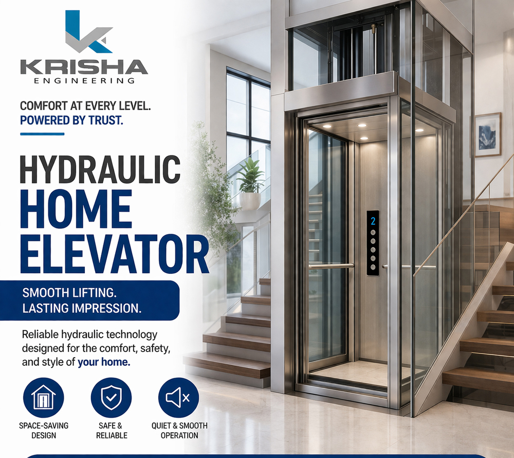 Hydraulic home elevator