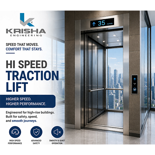 Hi speed traction lift