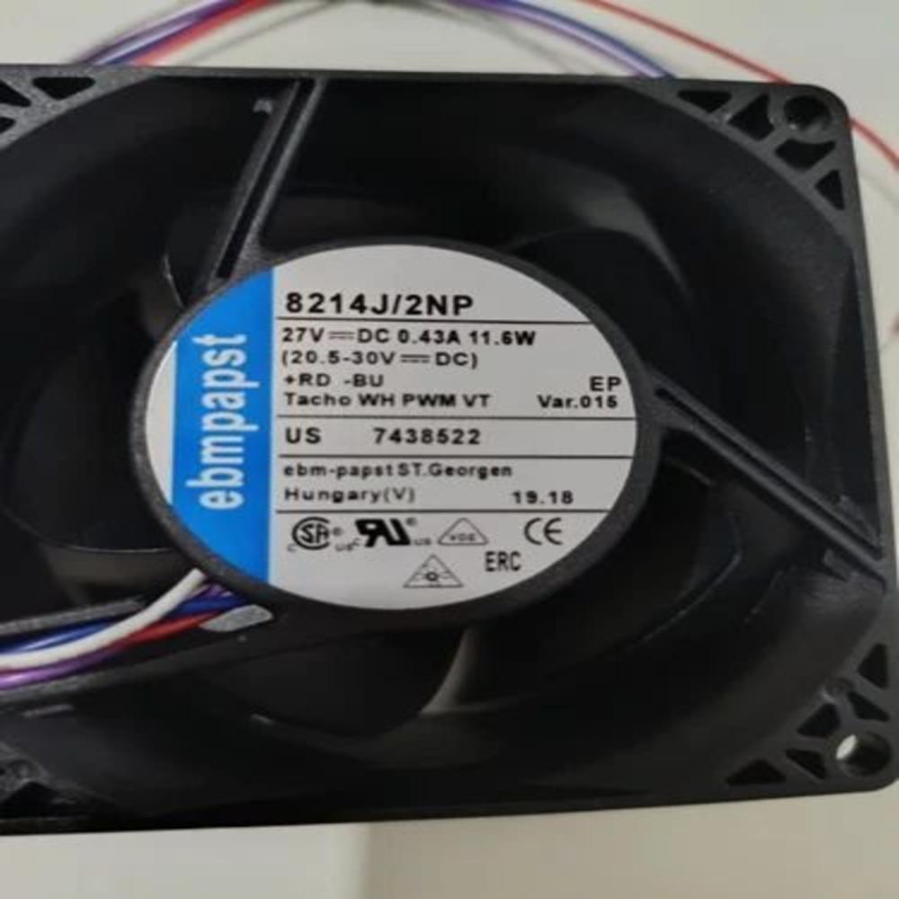 EBMPAPST 8214J/2NP 27V DC 11.6W 8038mm Ball Bearing Industrial Axial Cooling Fan