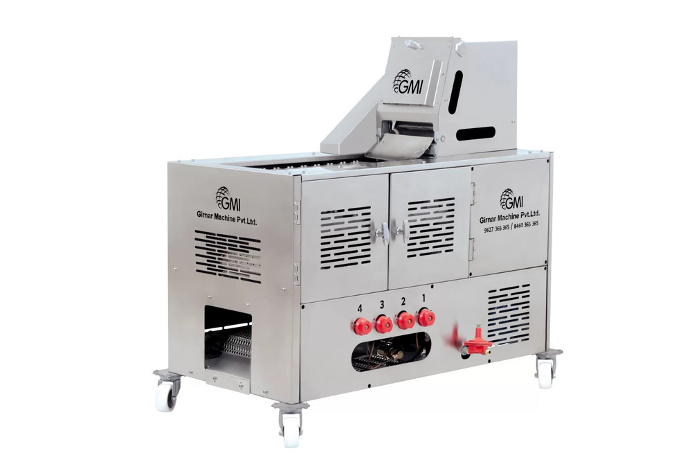 600 Chapati Per Hour Semi Automatic Chapati Making Machine - Color: Silver