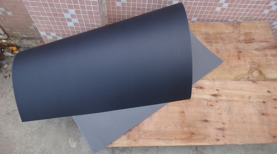 black wrapping cardboard