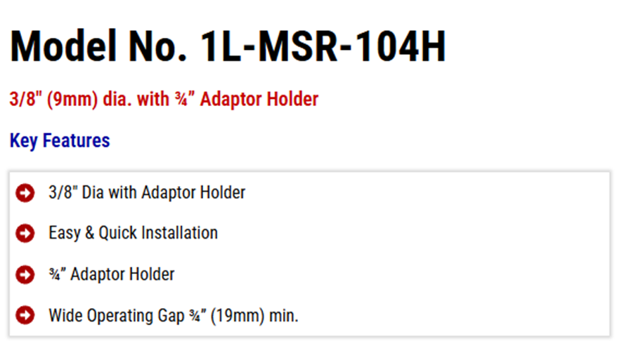 Dia with Adaptor Holder Magnetic Reed Switch 