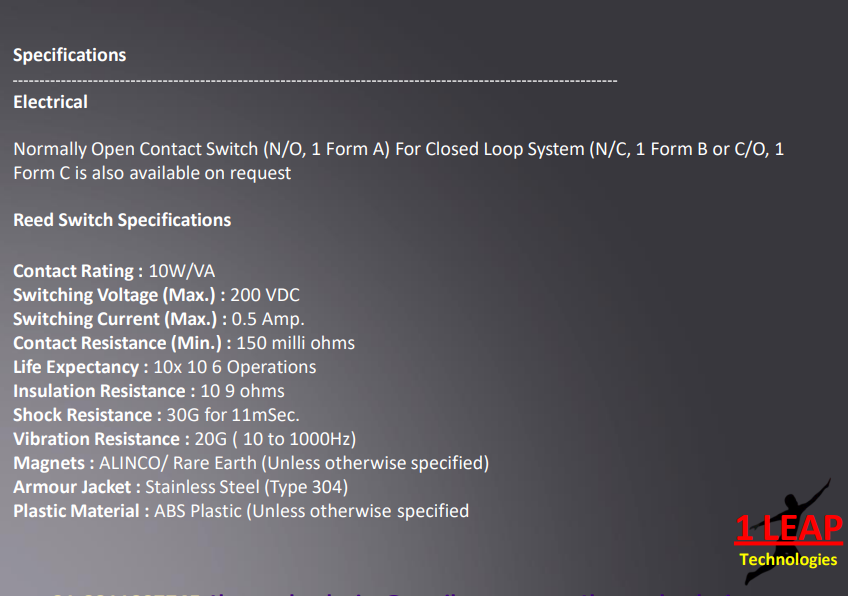 Dia with Adaptor Holder Magnetic Reed Switch 