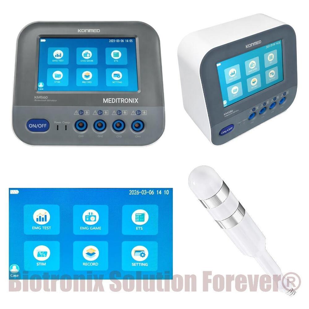 Konmed KM-560 Physiotherapy Biofeedback Device with ETS NMES FES