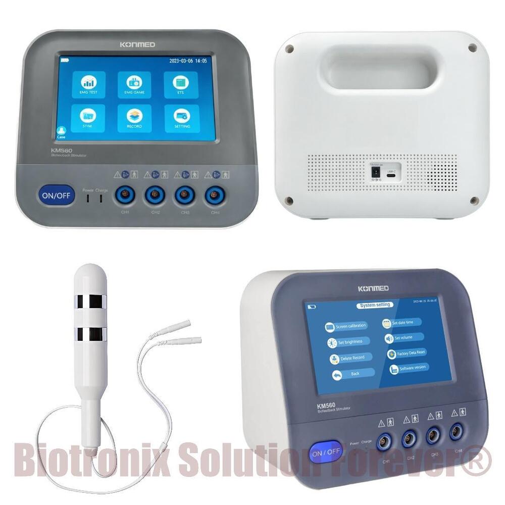 Konmed KM-560 Biofeedback Machine with EMG ETS Gaming Stimulator