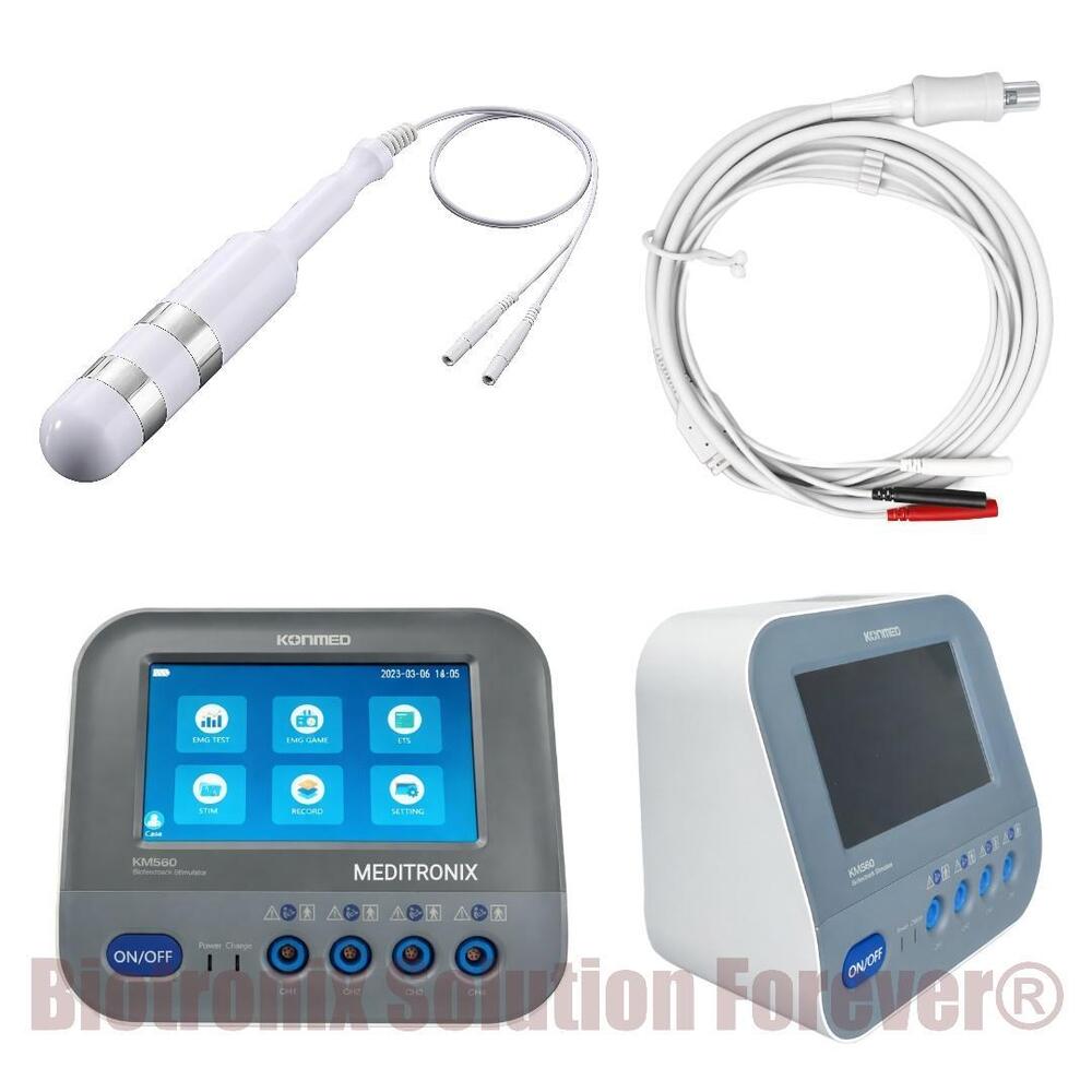 Konmed KM-560 4 Channel EMG Biofeedback Device with ETS FES NMES