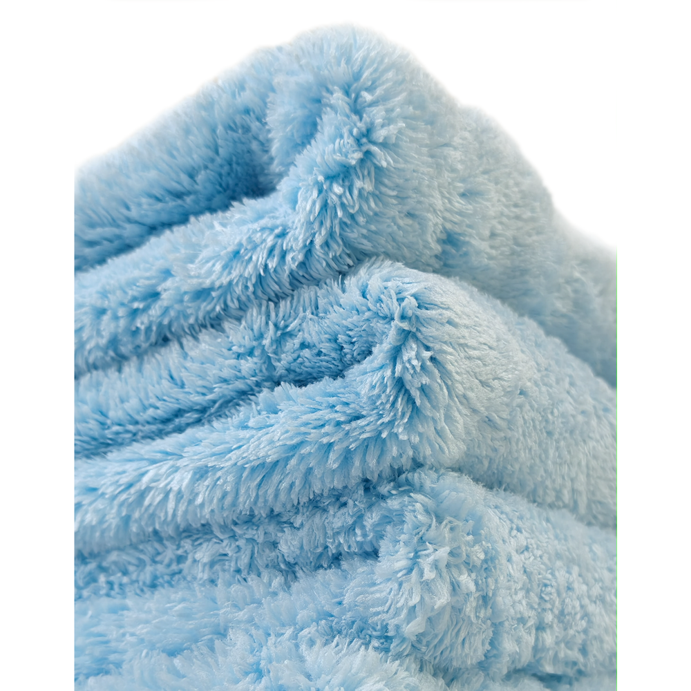 Long Pile PLUSH EDGELESS  40X40cm 550 GSM MICROFIBER CLOTH 