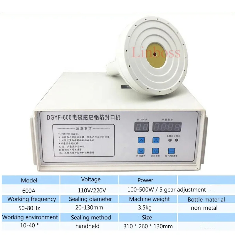 Small induction sealing machine