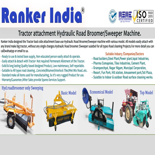 Hydraulic Road Broomer Machine