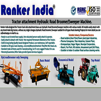Hydraulic Road Broomer Machine - Capacity: 1800 M.sq/hr M3/hr