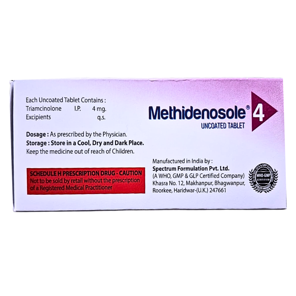 Triamcinolone Tablets 4 mg IP