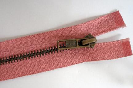 Metal Zipper Antique Finish