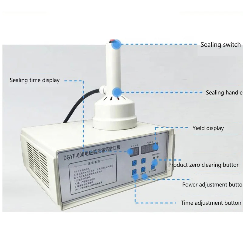 Low-cost Induction Sealing Machine - Capacity: 10-30 Pcs/min