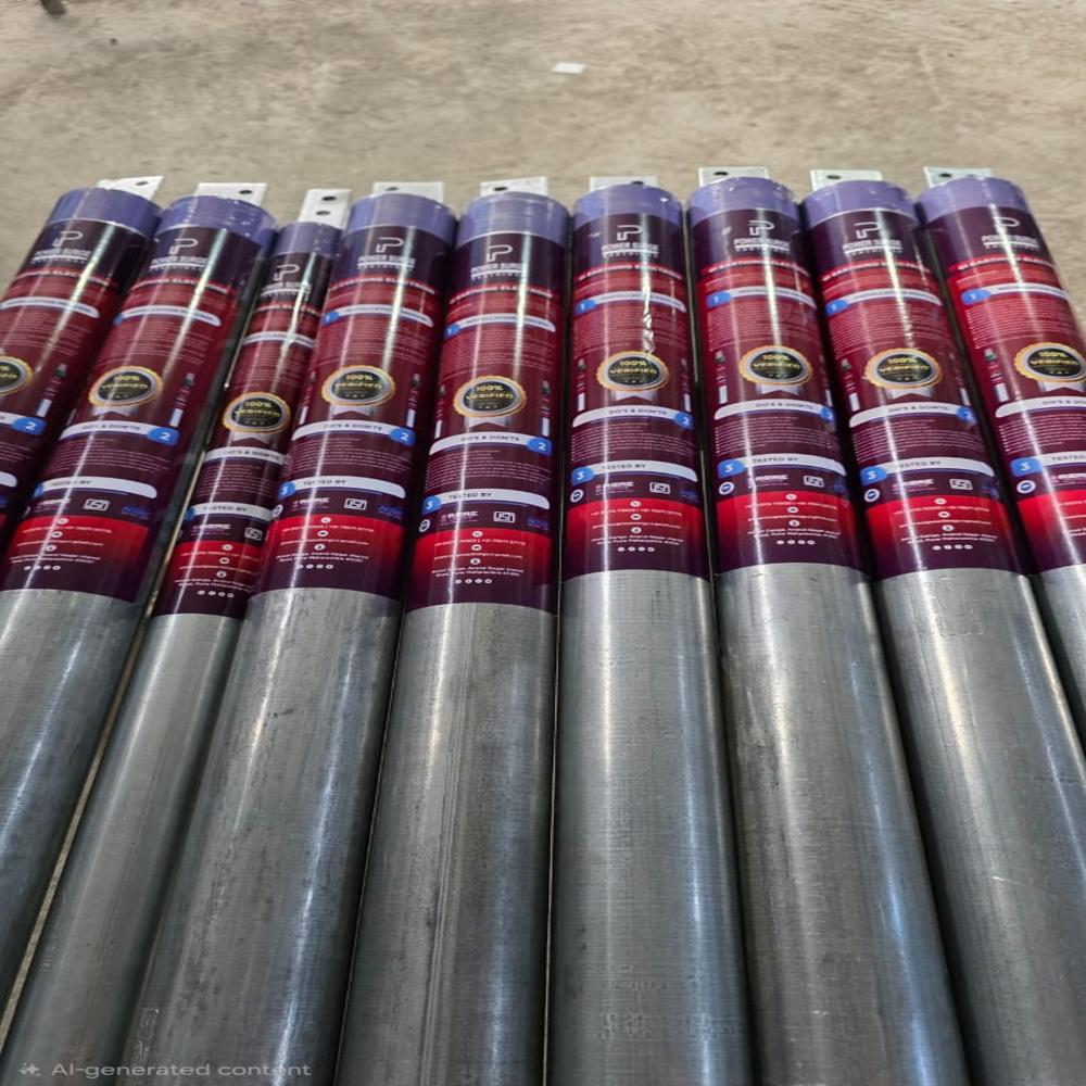 Gi Earthing Electrode - Galvanized Iron, Round Shape, Silver Finish | Corrosion Resistant, 1-year Warranty For Reliable Grounding Solutions