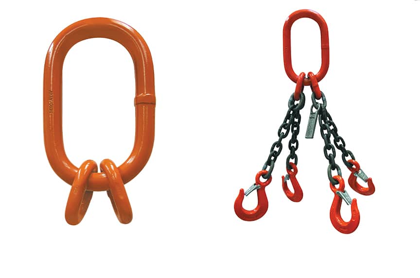 Master Link Assembly - Alloy Metal, Different Size, Red Color | Lifting Application, Durable Metal Link Assembly
