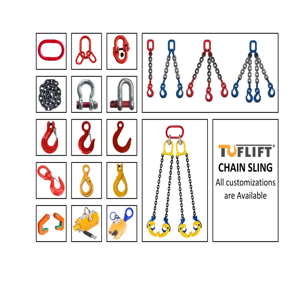 Master Link Assembly - Alloy Metal, Different Size, Red Color | Lifting Application, Durable Metal Link Assembly