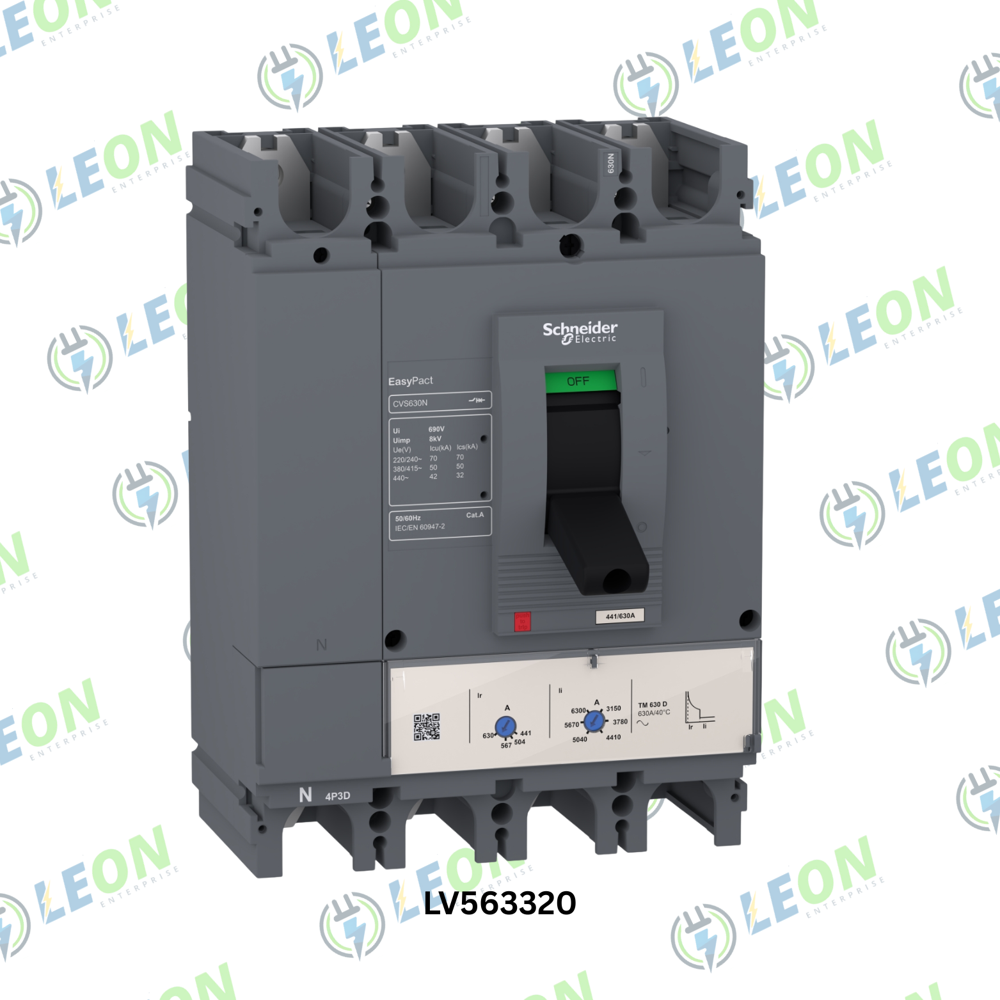 Schneider Lv563320 Easy Pact Mccb - Power Rating: 630 A