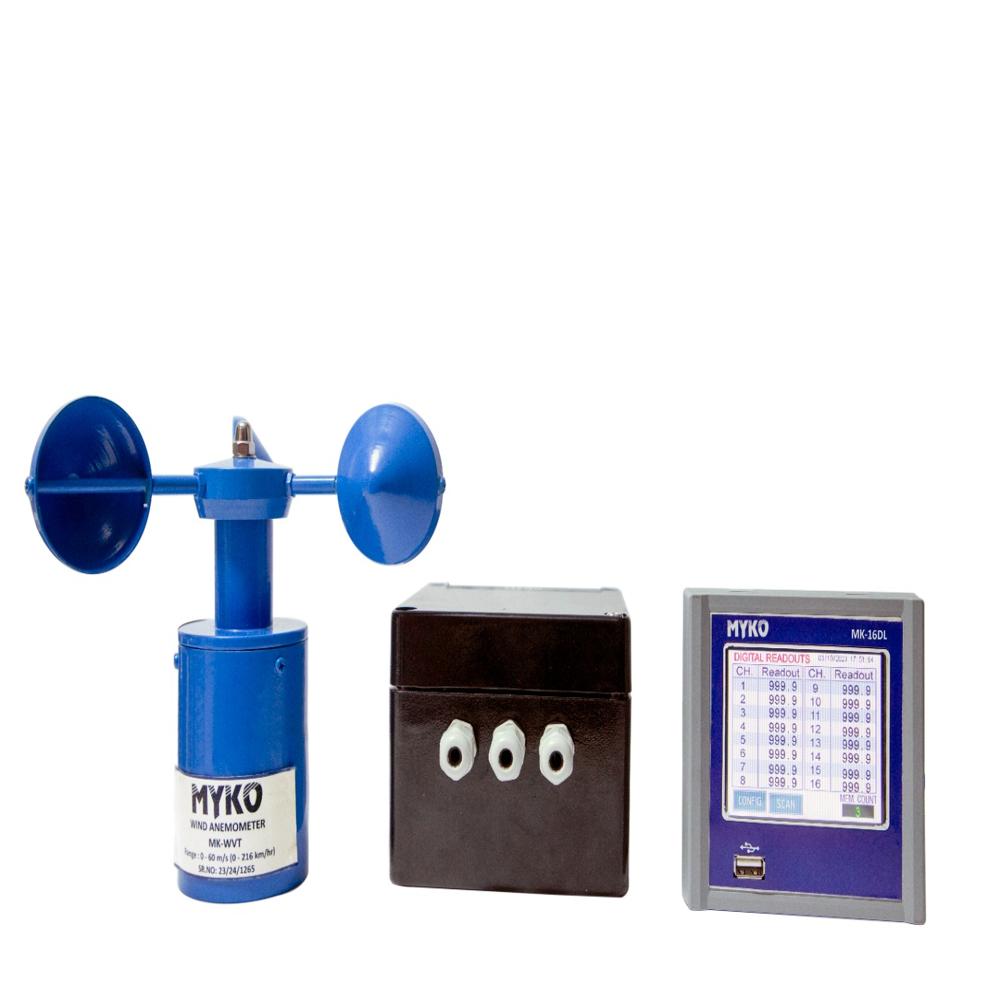 Cup Anemometer With Data Logger
