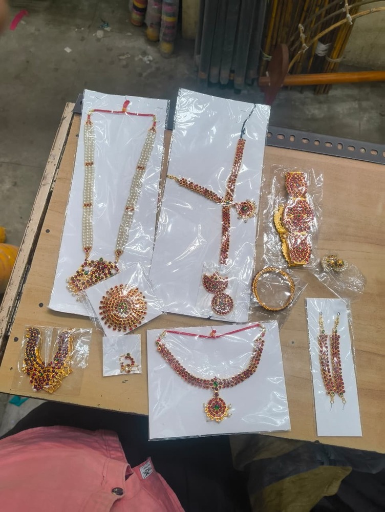Designer Bharatnatyam Jewellery Set