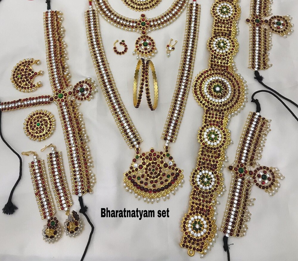 Designer Bharatnatyam Jewellery Set