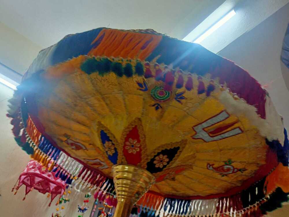 Customized Temple Perumal Umbrella