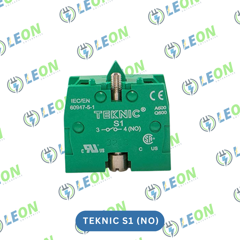 TEKNIC Green NO S1 Element Push Button Contact Block