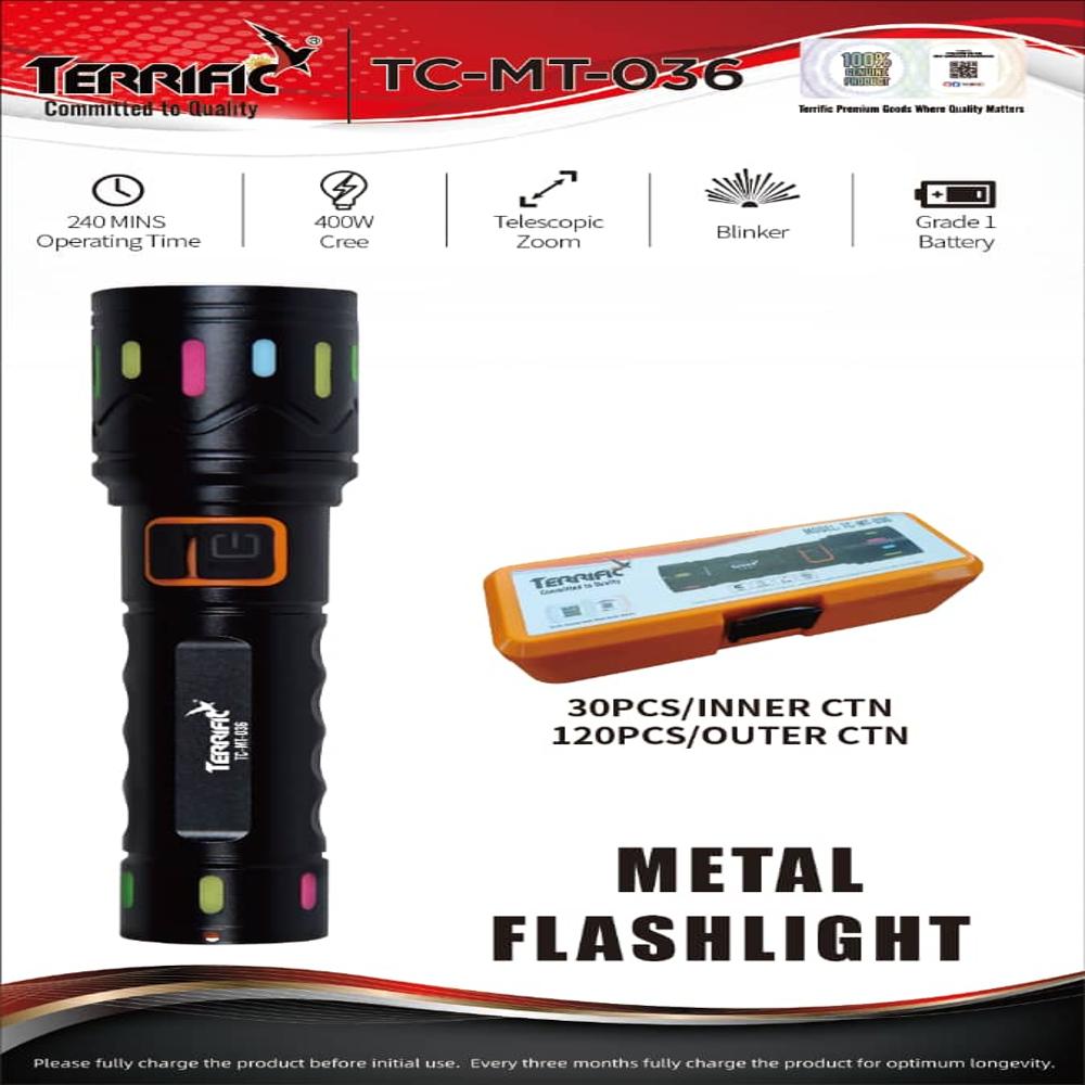 TERRIFIC Rechargeable Flashlights