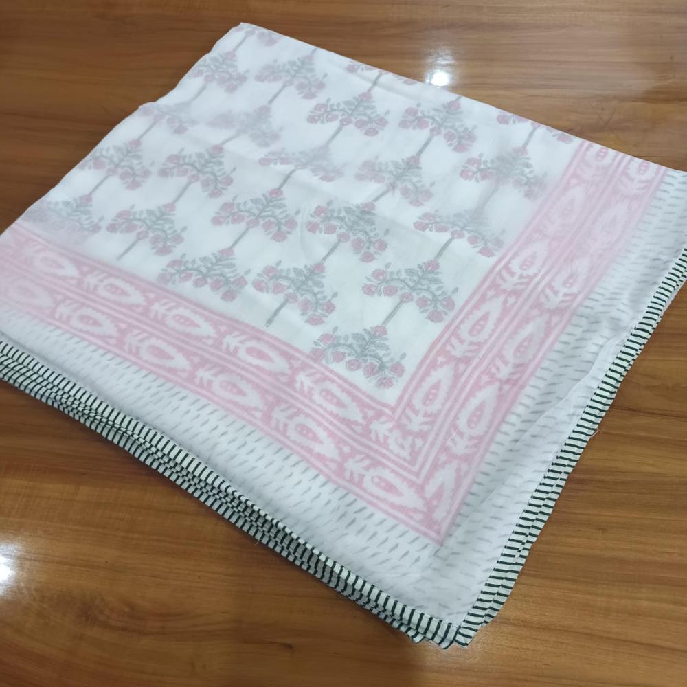 Hand block printed dohar