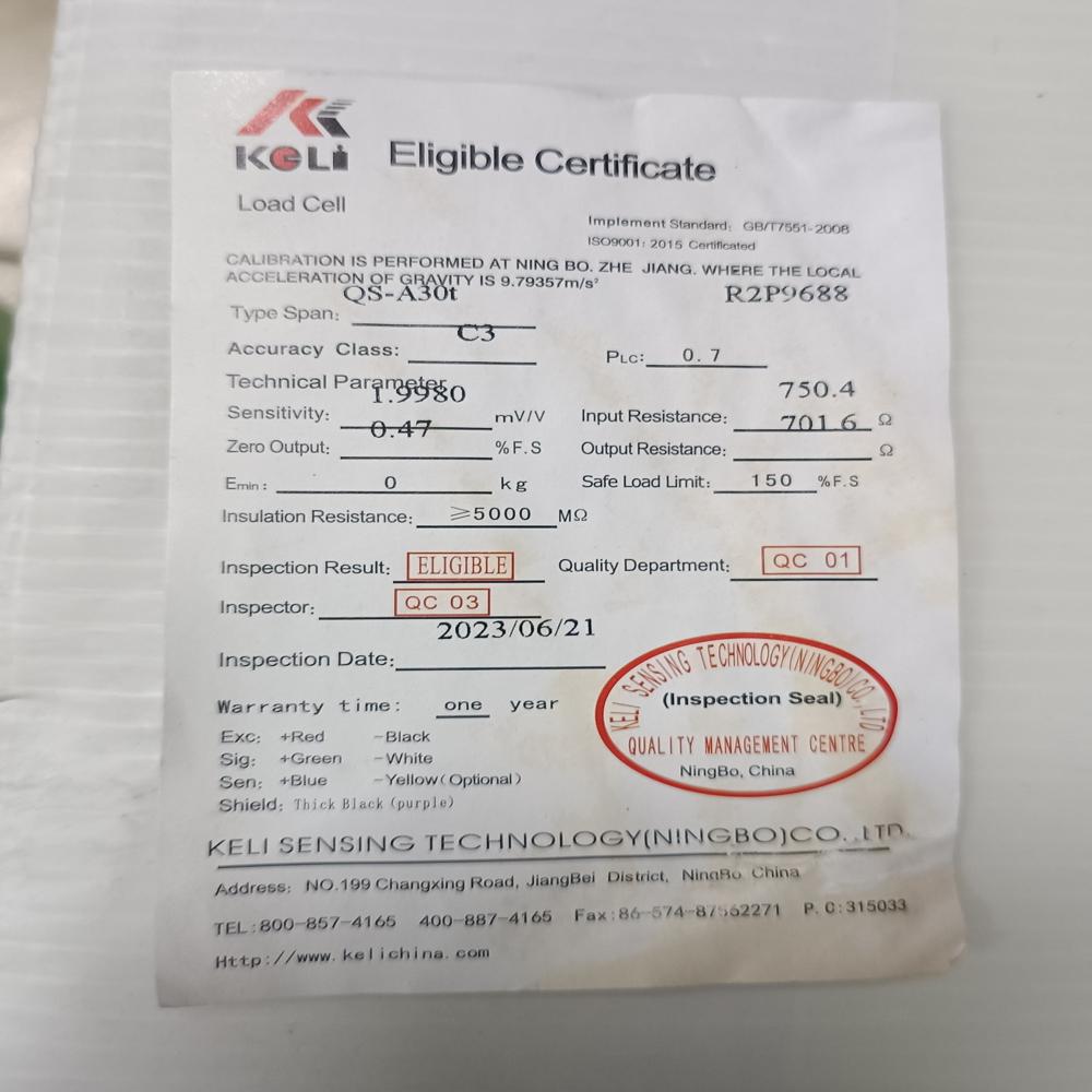 Keli Analouge Load cell