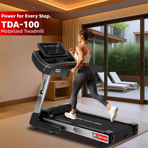 TDA-100 Semi Auto lubrication Motorized Treadmill With Auto Incline