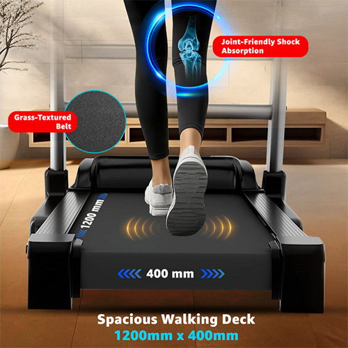 TDA-100 Semi Auto lubrication Motorized Treadmill With Auto Incline