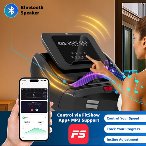 TDA-100 Semi Auto lubrication Motorized Treadmill With Auto Incline