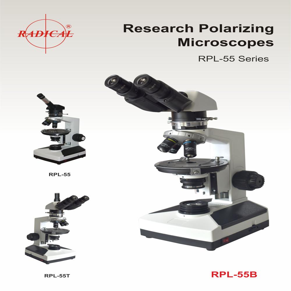 BINOCULAR RESEARCH POLARIZING MICROSCOPE RPL-55B