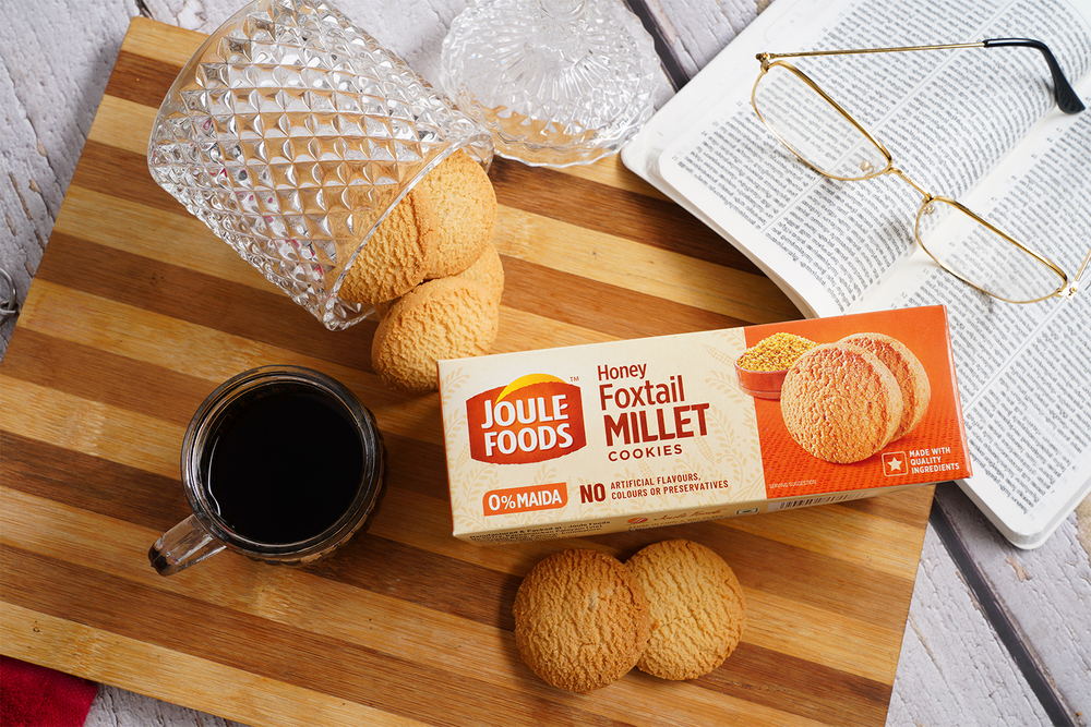Honey Foxtail Millet Cookies - Fat Content (%): 10