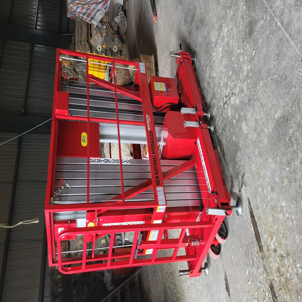 Double Mast Aerial Work Platform - Color: Red