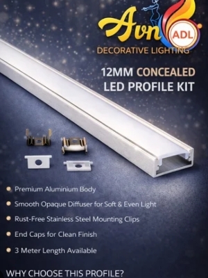 Led aluminium profile 12mm